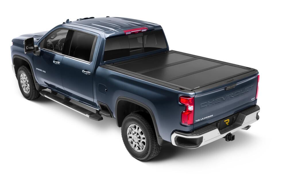 Tonneau Cover Ultra Flex 2020-2026 Silverado/Sierra 2500 HD/3500 HD 8 Foot 2 Inch Bed Matte Black Finish UnderCover