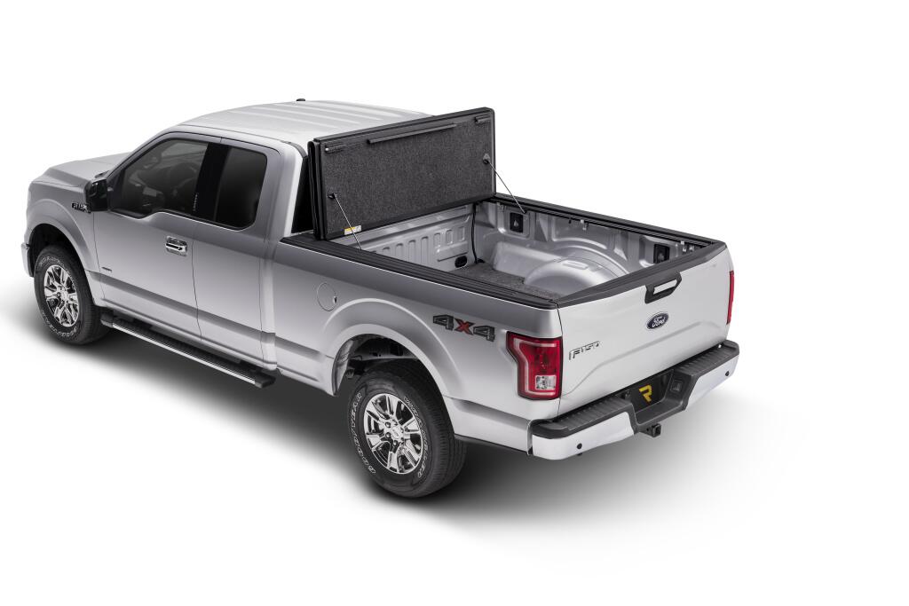Tonneau Cover Ultra Flex 2004-2014 Ford F-150/2006-2008 Lincoln Mark LT 5 Foot 7 Inch Bed SuperCrew Matte Black Finish UnderCover