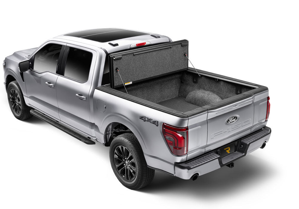 Tonneau Cover RealTruck NASCAR Edition 2019-2027 (New Body Style) Ram 5 Foot 7 Inch Bed Crew Cab Without RamBox Without Multifunction Tailgate Matte Black Finish