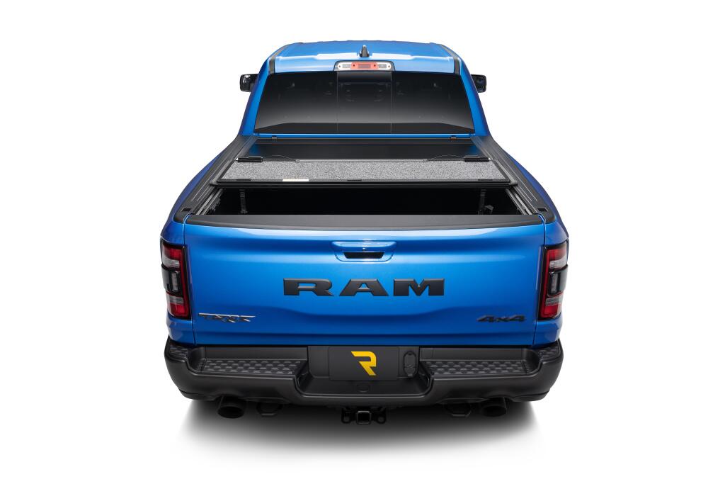 Tonneau Cover Ultra Flex 2019-2026 (New Body Style) Ram 5 Foot 7 Inch Bed Crew Cab Without RamBox Without Multifunction Tailgate Matte Black Finish UnderCover