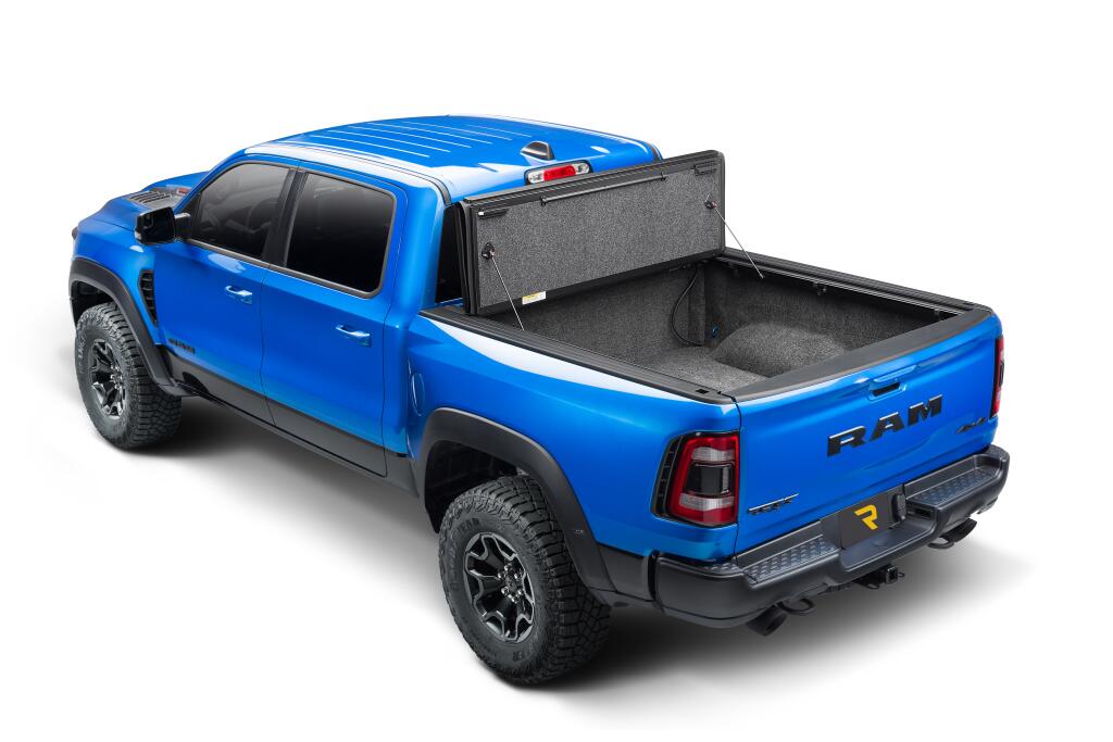 Tonneau Cover Ultra Flex 2019-2026 (New Body Style) Ram 5 Foot 7 Inch Bed Crew Cab Without RamBox Without Multifunction Tailgate Matte Black Finish UnderCover