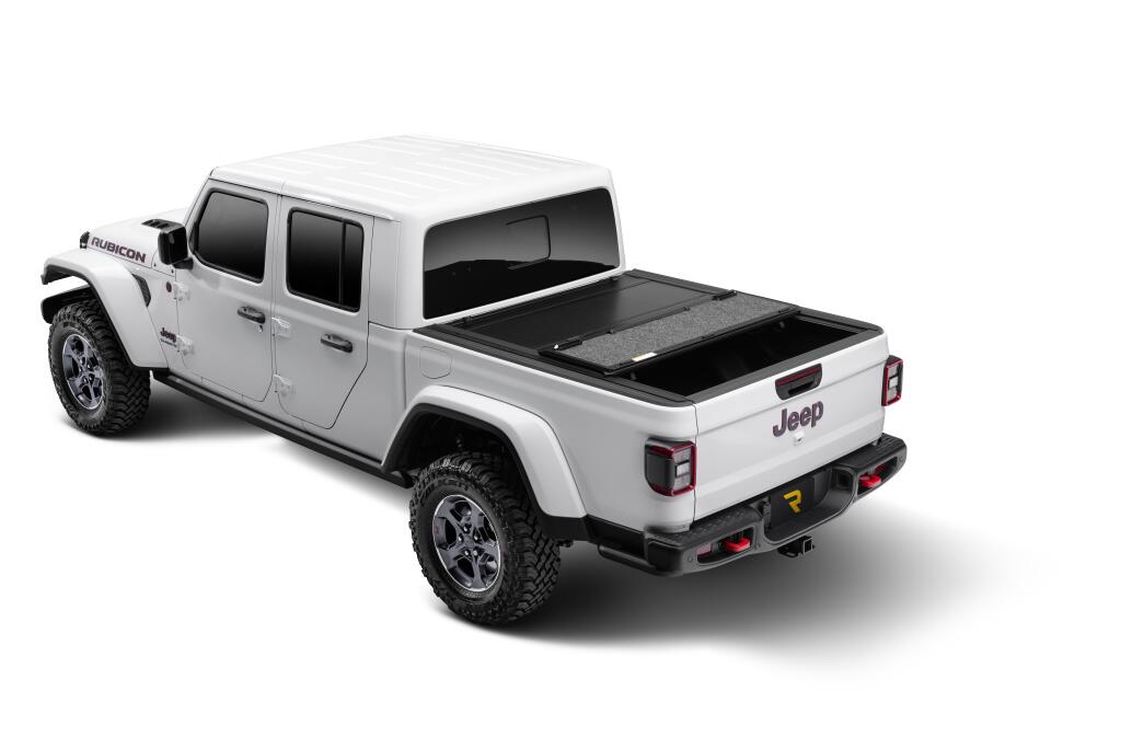 Tonneau Cover Ultra Flex 2020-2025 Jeep Gladiator Matte Black Finish UnderCover