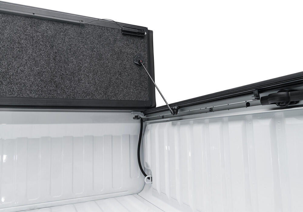 Tonneau Cover Ultra Flex 2019-2026 (New Body Style) Ram 5 Foot 7 Inch Bed Crew Cab With RamBox Without Black Track System Black Textured UnderCover