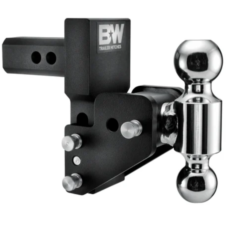 B&W Trailer Hitches 2 in Model 7 Black Dual Ball Mount Hitches for Multi-Pro Tailgate Model TS10063BMP