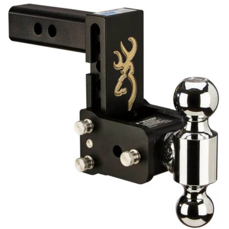 B&W Trailer Hitches Dual Ball Mount Hitches 2" Adj Ball Mount 5" Drop/5-1/2" Rise, Browning™ Model TS10037BB