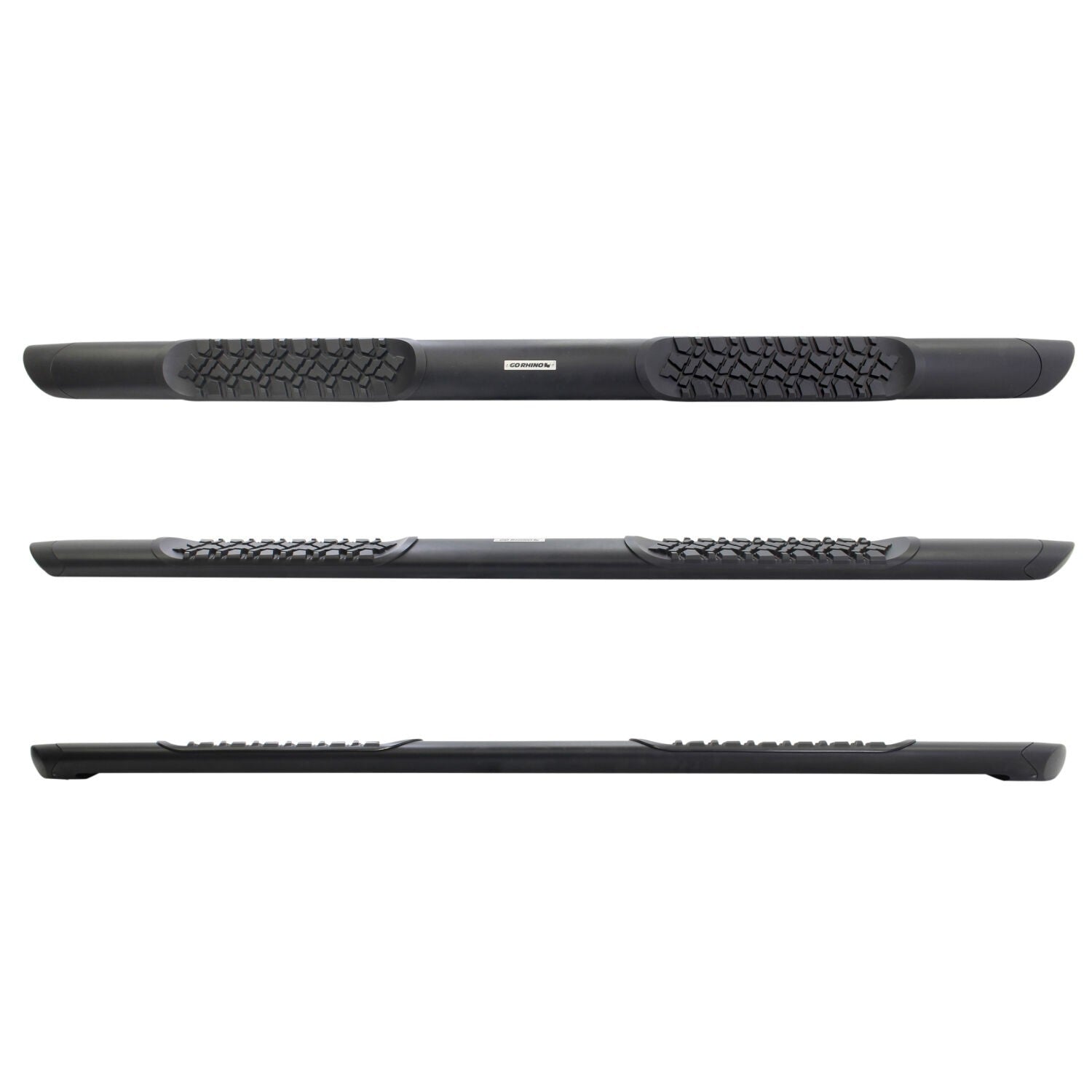 V3 Series Aluminum 5 Inch Elipse Side Steps Boards Only Textured Black 1999-2026 Ford F-250/F-350 2004-2025 Ford F-150 2005-2026 Nissan Frontier 2007-2026 Toyota Tundra 2009-2010 Dodge Ram 1500 Go Rhino