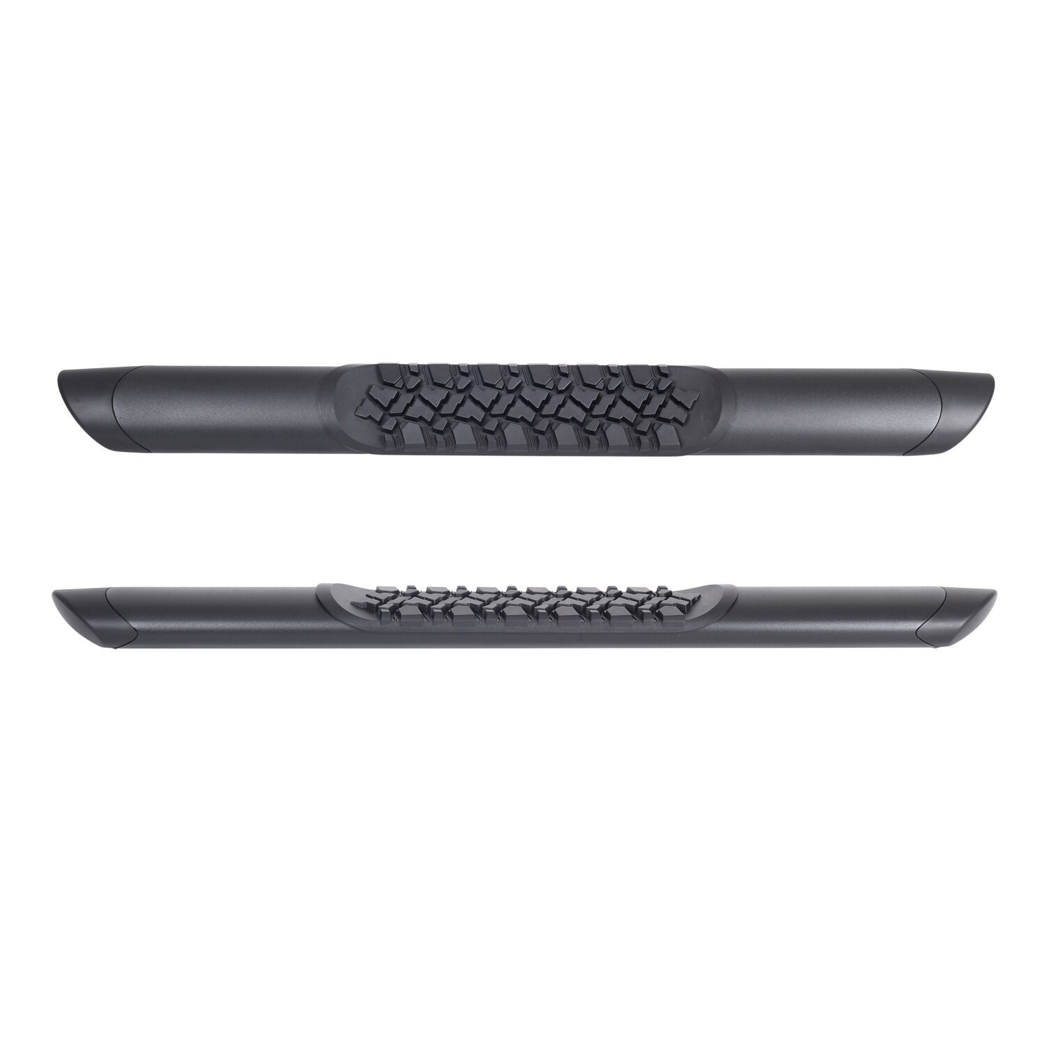 V3 Series Aluminum 5 Inch Elipse Side Steps with Mounting Brackets Textured Black 2021-2025 Ford Bronco 2 door Go Rhino