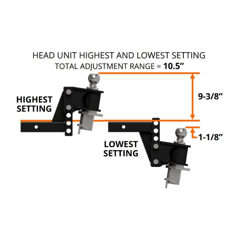 B&W Trailer Hitches Weight Distribution Hitch Kit, 2-1/2" Shank - 2-5/16" Ball - Standard Trailer Coupler Model WDHK4502