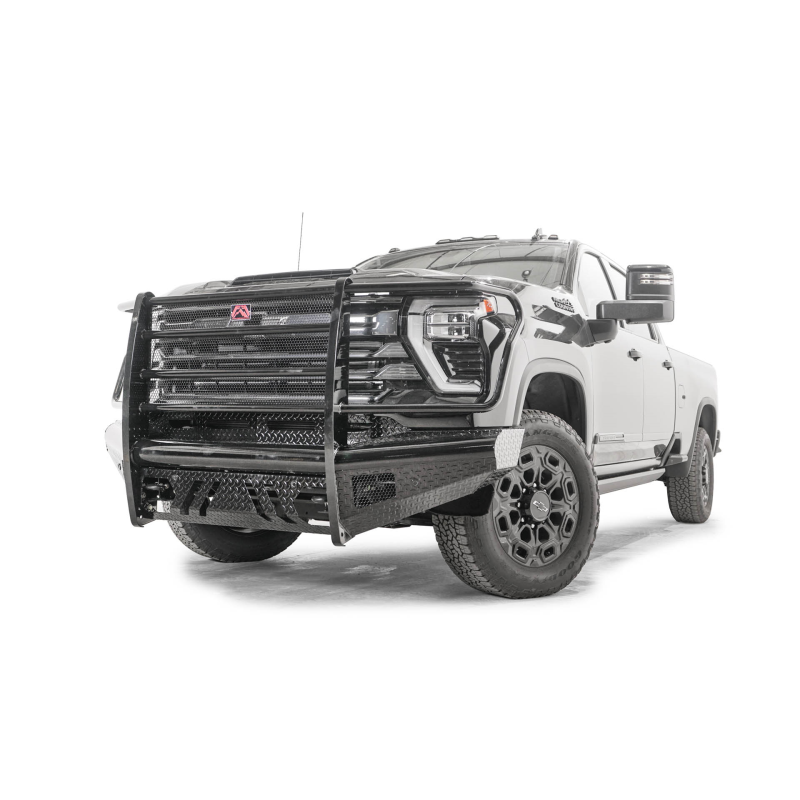 Fab Fours Black Steel Front Bumper w/ Grille Guard Model CH24-S6160-1
