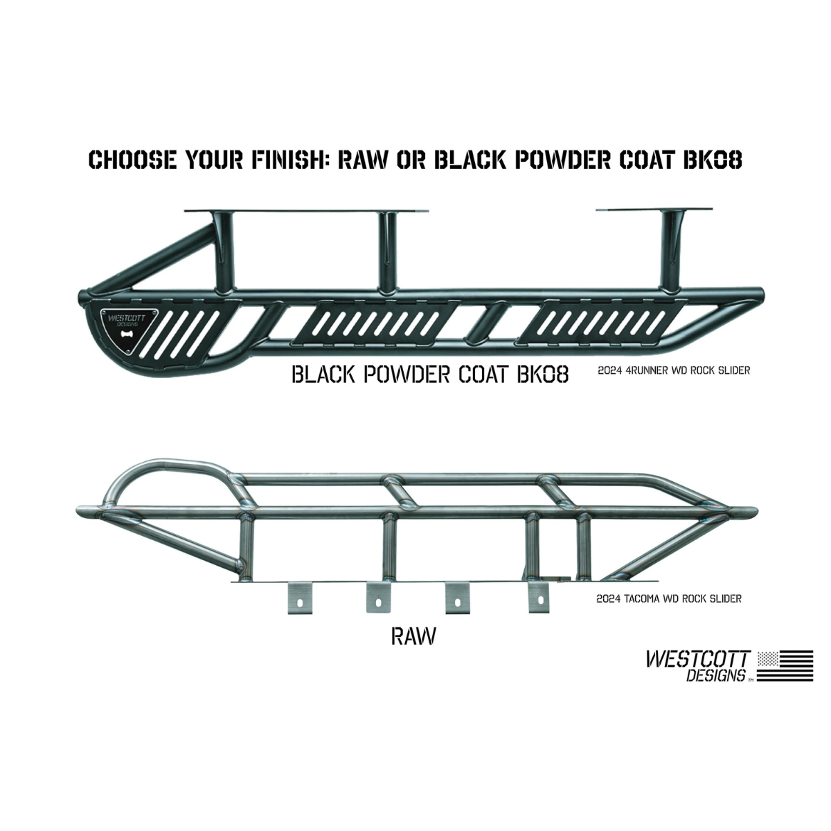 Westcott Designs 2024+ Land Cruiser Rock Sliders
