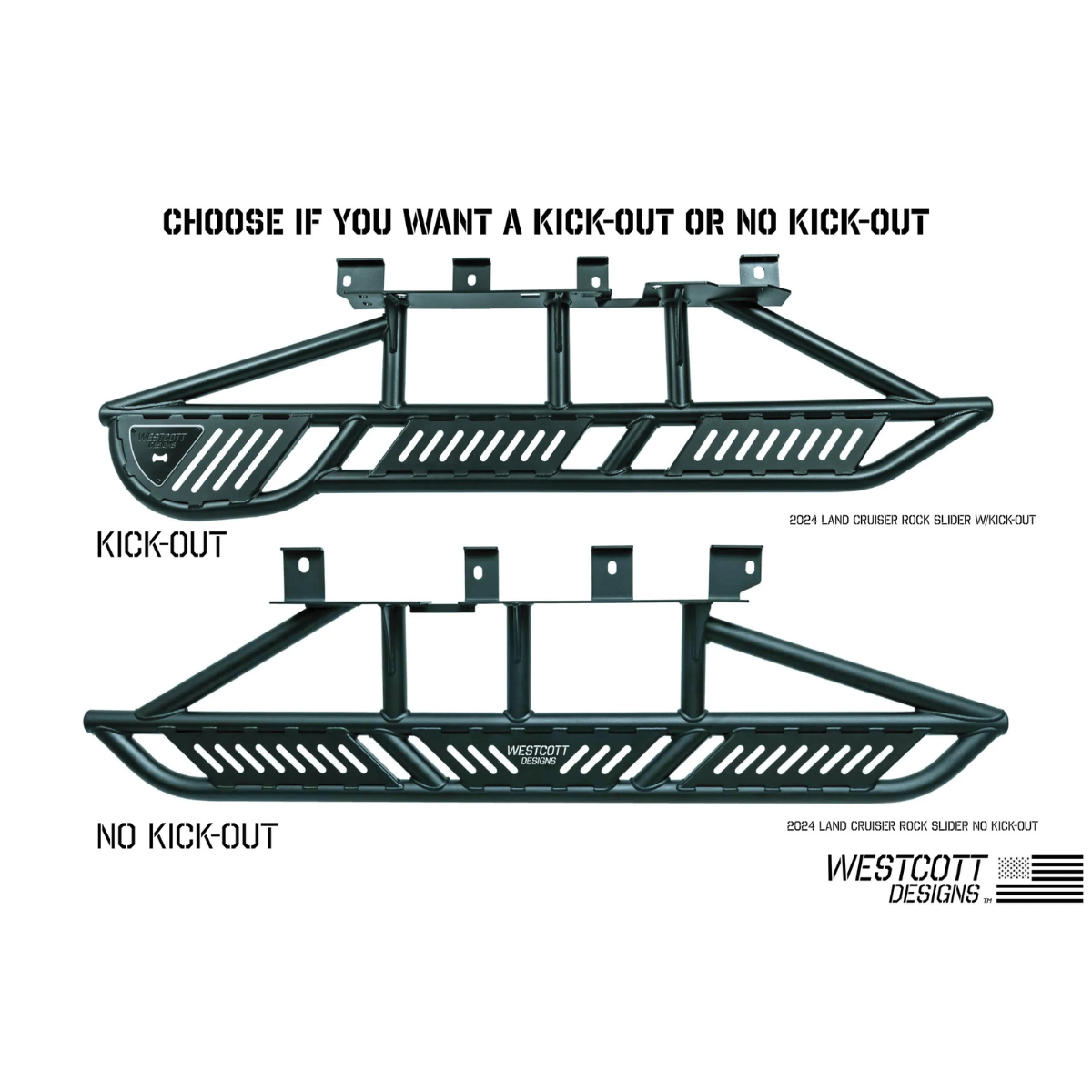 Westcott Designs 2024+ Land Cruiser Rock Sliders