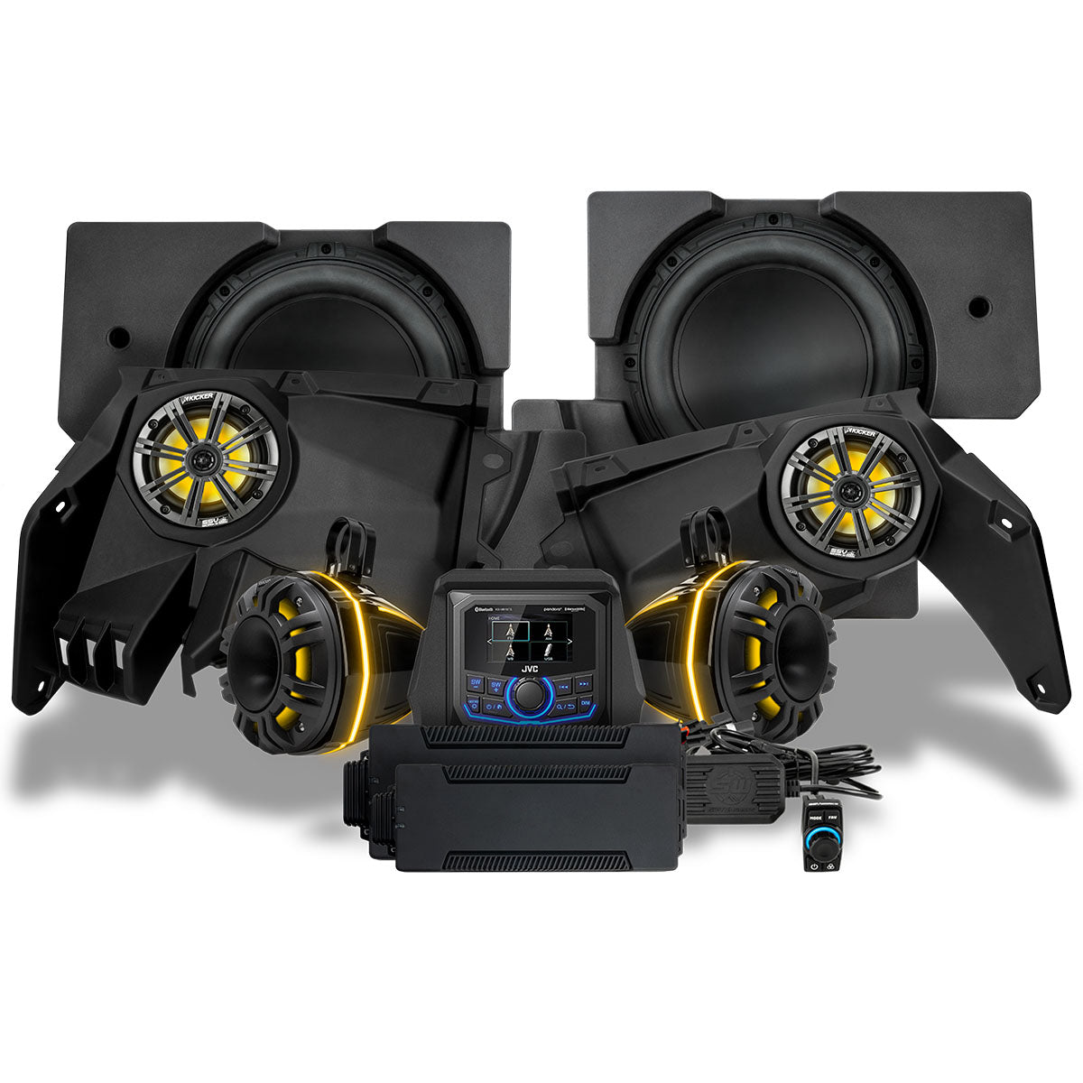 2017-2026 Can-Am® X3, Phase-6 K-Spec 6-Speaker 1650watt System w/JVC