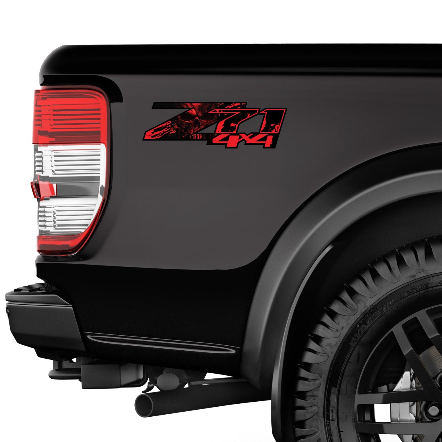 Z71 4x4 Decals Skull Stickers Chevy Silverado - F - 1500 2500 HD Stickers