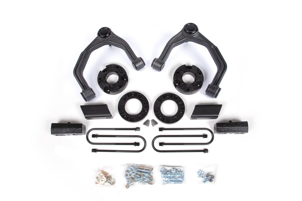 3.5 Inch Lift Kit For 25-Up Silverado/Sierra 1500 4WD Nitro Series Zone Offroad