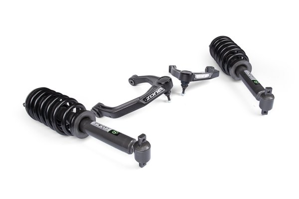 19-26 Chevrolet Silverado 1500 - GMC Sierra 1500 4WD 2 Inch Leveling Kit, 0 Inch Rear Lift - Nitro Loaded Struts Zone Offroad - view 3
