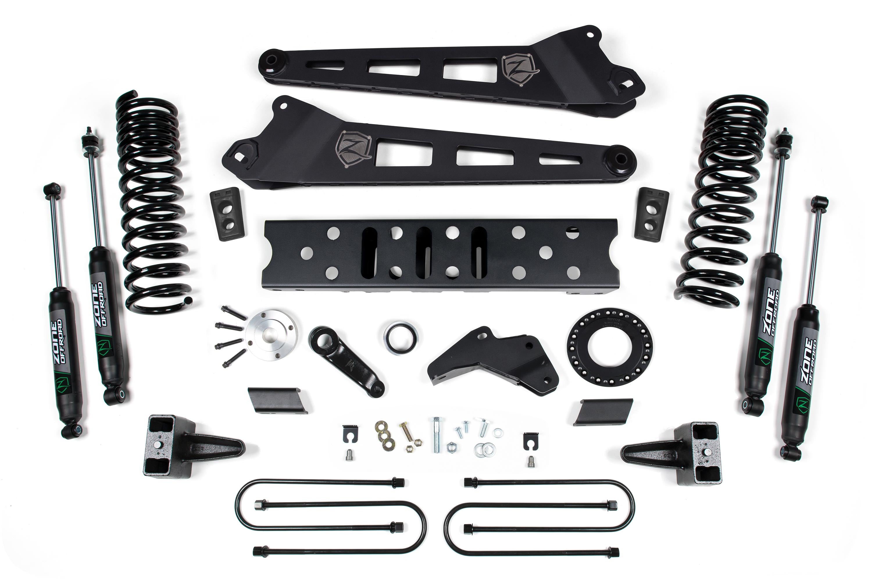 19-24 RAM 3500 5.5 Inch Radius Arm 5 Inch Rear Block With Overload Gas 6-Bolt T-Case Zone Offroad - view 2