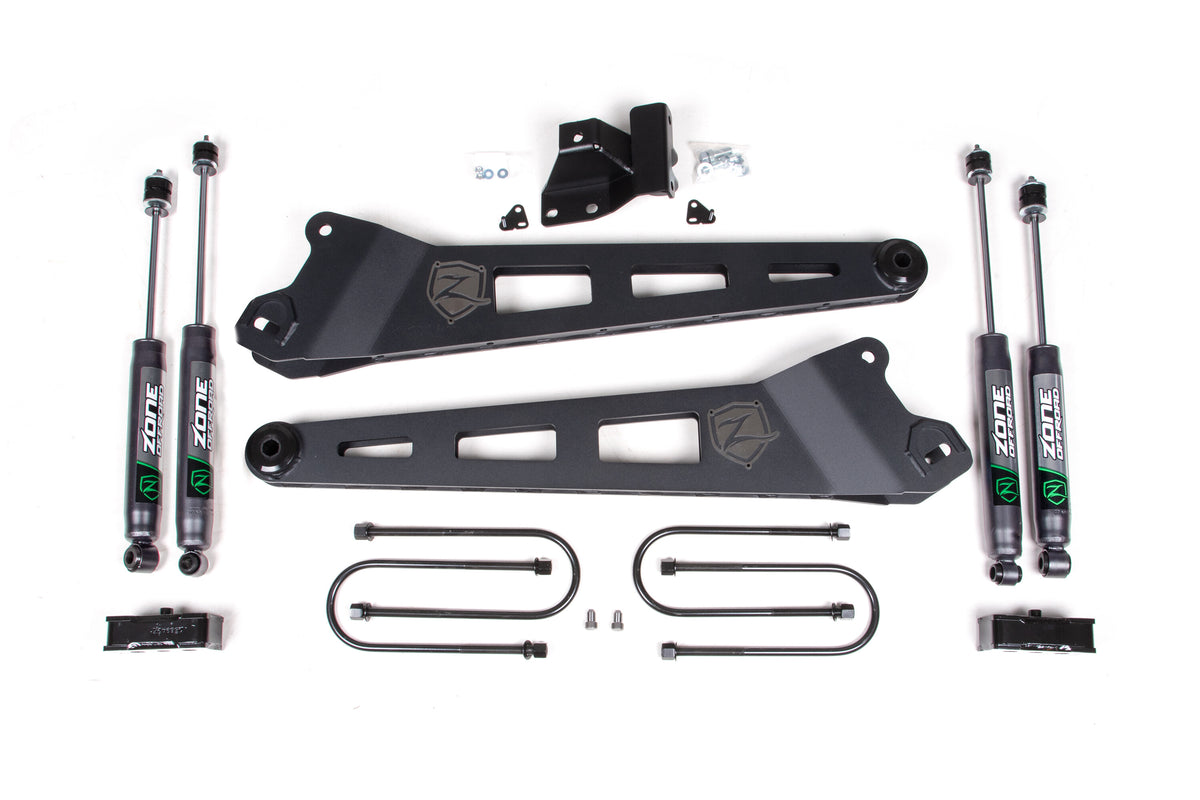 19-24 RAM 3500 3 Inch Radius Arm Lift Kit Nitro Shocks Zone Offroad
