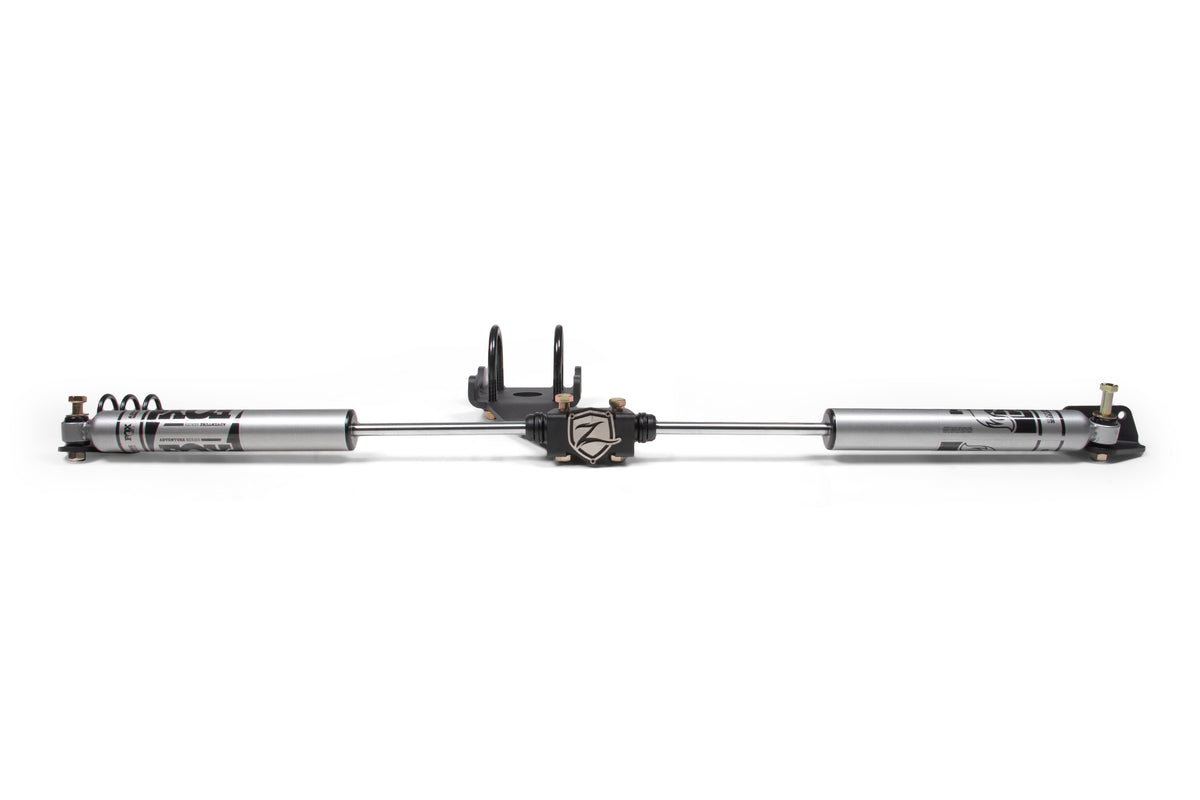 2008-2013 Ram 2500/2008-2012 Ram 3500 4WD Dual Steering Stabilizer Kit Fox 2.0 Adv Series Zone Offroad