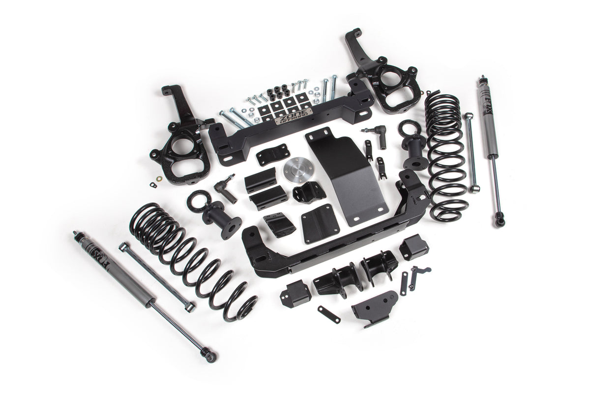 6 Inch Lift Kit for 2025 Ram 1500 4WD 6 Inch Front 5 Inch Rear Suspension Lift System Large Bore Fox Adv Rear Shocks Zone Offroad