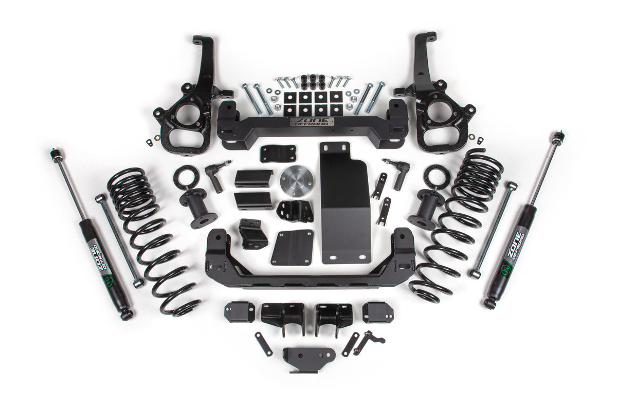 6 Inch Lift Kit for 2025 Ram 1500 4WD 6 Inch Front 5 Inch Rear Suspension Lift System Large Bore Nitro Rear Shocks Zone Offroad