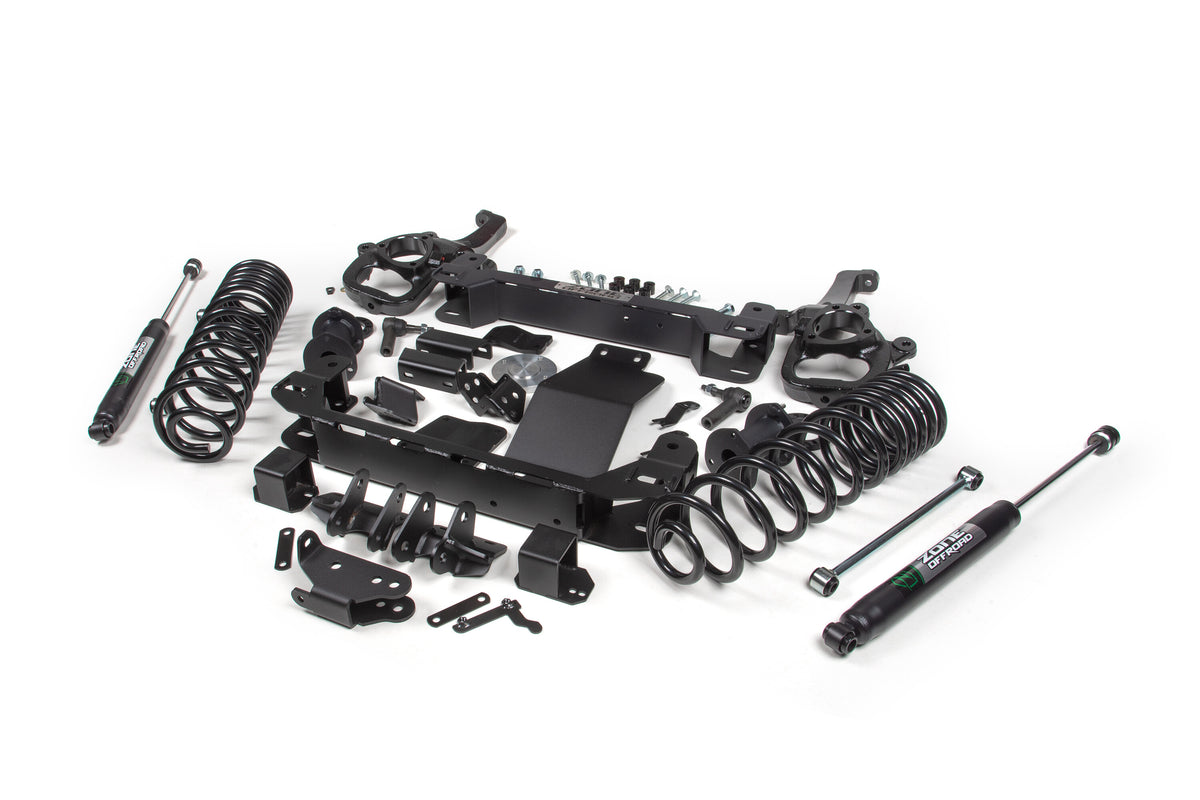 6 Inch Lift Kit for 2025 Ram 1500 4WD 6 Inch Front 5 Inch Rear Suspension Lift System Large Bore Nitro Rear Shocks Zone Offroad