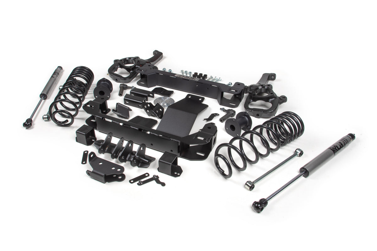 4 Inch Lift Kit for 2025 Ram 1500 4WD 4 Inch Front 3 Inch Rear Suspension Lift System Standard Bore Fox Adv Rear Shocks Zone Offroad