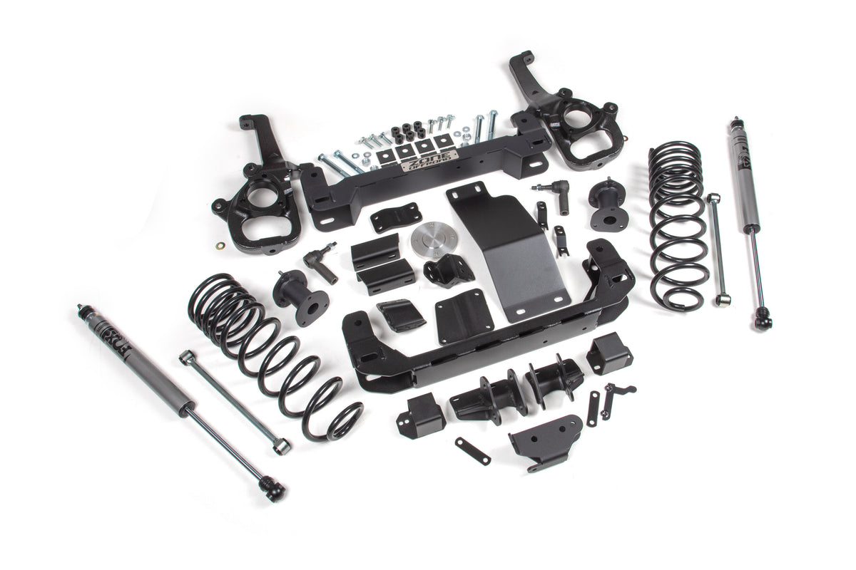 4 Inch Lift Kit for 2025 Ram 1500 4WD 4 Inch Front 3 Inch Rear Suspension Lift System Standard Bore Fox Adv Rear Shocks Zone Offroad