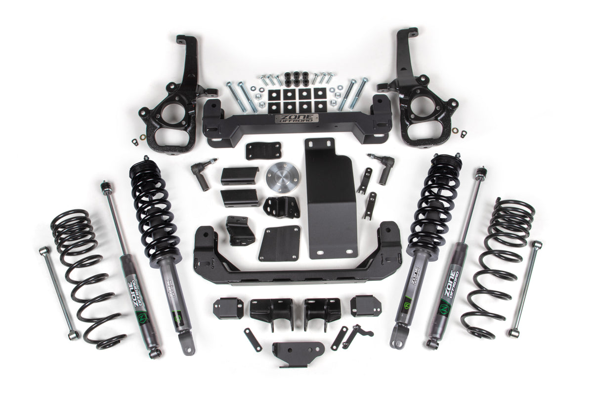 25-26 Ram 1500 4WD 4 Inch Suspension Lift Kit (Large Bore), 3 Inch Rear Lift, Coil Spring - Nitro Loaded Struts, Nitro Shocks Zone Offroad