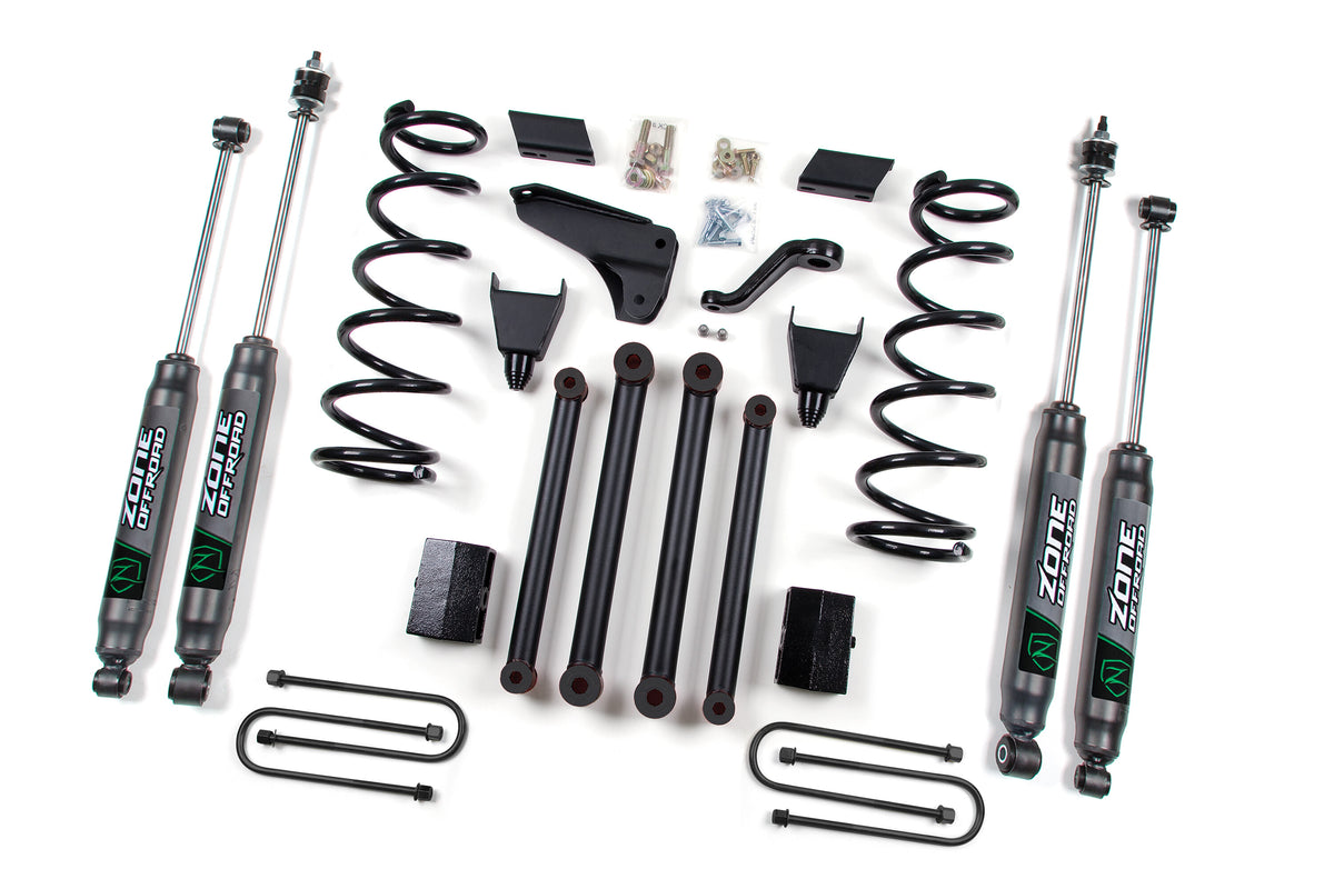 10-12 Dodge RAM 2500 5.0 Inch  Coil Spring Lift Kit With 4-1/8 Axle With Nitro Shocks Zone Offroad
