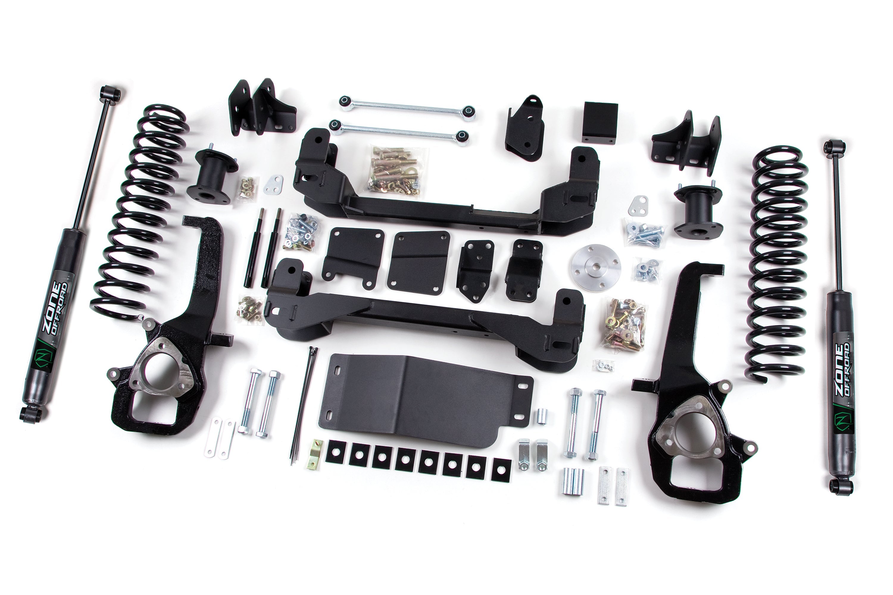 2012 Ram 1500 4WD 6 Inch Suspension Lift Kit, 5 Inch Rear Lift, Coil Spring - Nitro Loaded Struts, Nitro Shocks Zone Offroad