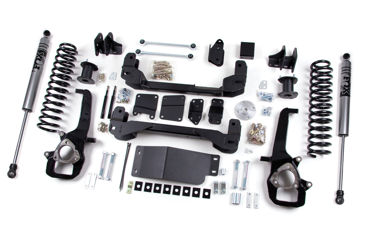 2013 RAM 1500 4 Inch Front 3 Inch Rear Lift Kit Fox Shocks Zone Offroad