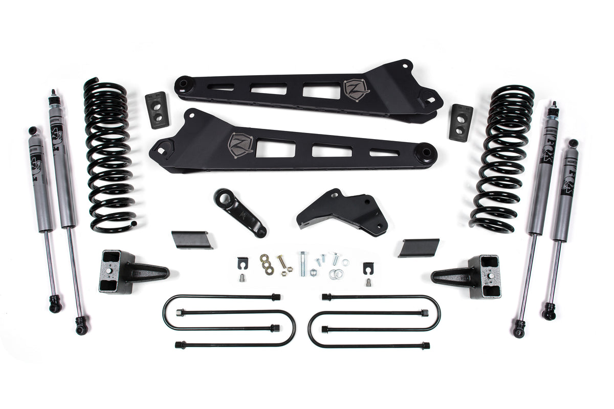 13-14 Dodge RAM 3500 6.5 Inch Replacement Radius Arm Lift Kit Diesel Fox Shocks Zone Offroad