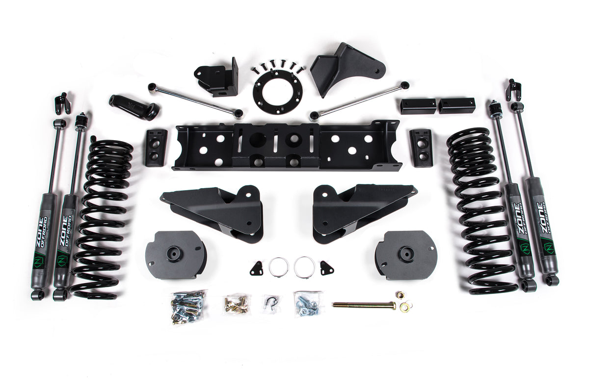 19-24 RAM 2500 4 Inch Radius Arm Bracket Gas Nitro Shocks Zone Offroad