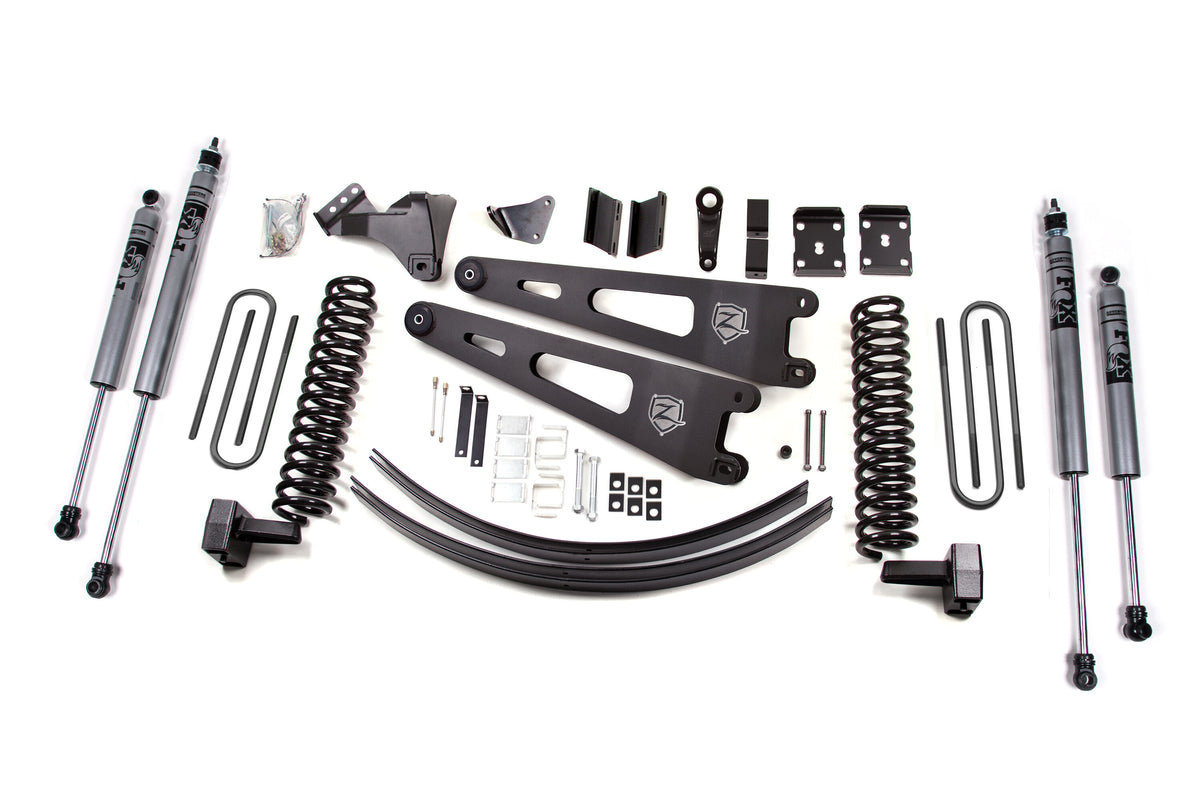 08-10 Ford F-250/F-350 Super Duty 6 Inch Lift Kit Gas Without Overload Fox Shocks Zone Offroad