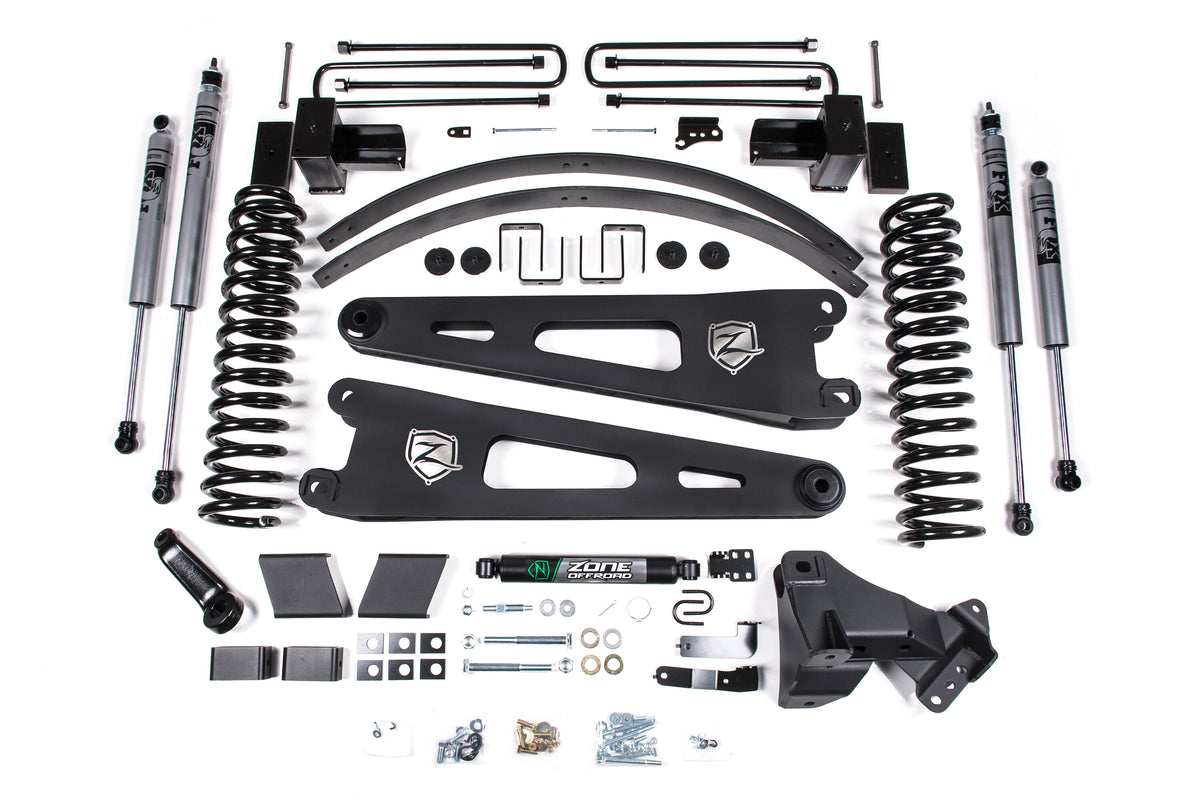17-19 Ford F-250/350 Super Duty 6 Inch Diesel 3 Leaf Main With Fox Adventure Shocks Zone Offroad