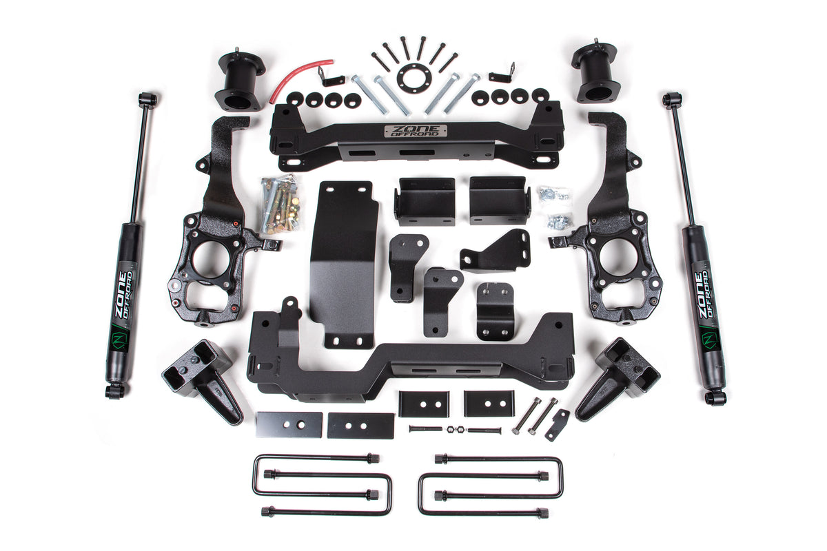 21-24 Ford F-150 4 Inch Zone Lift Kit Nitro Shocks Zone Offroad