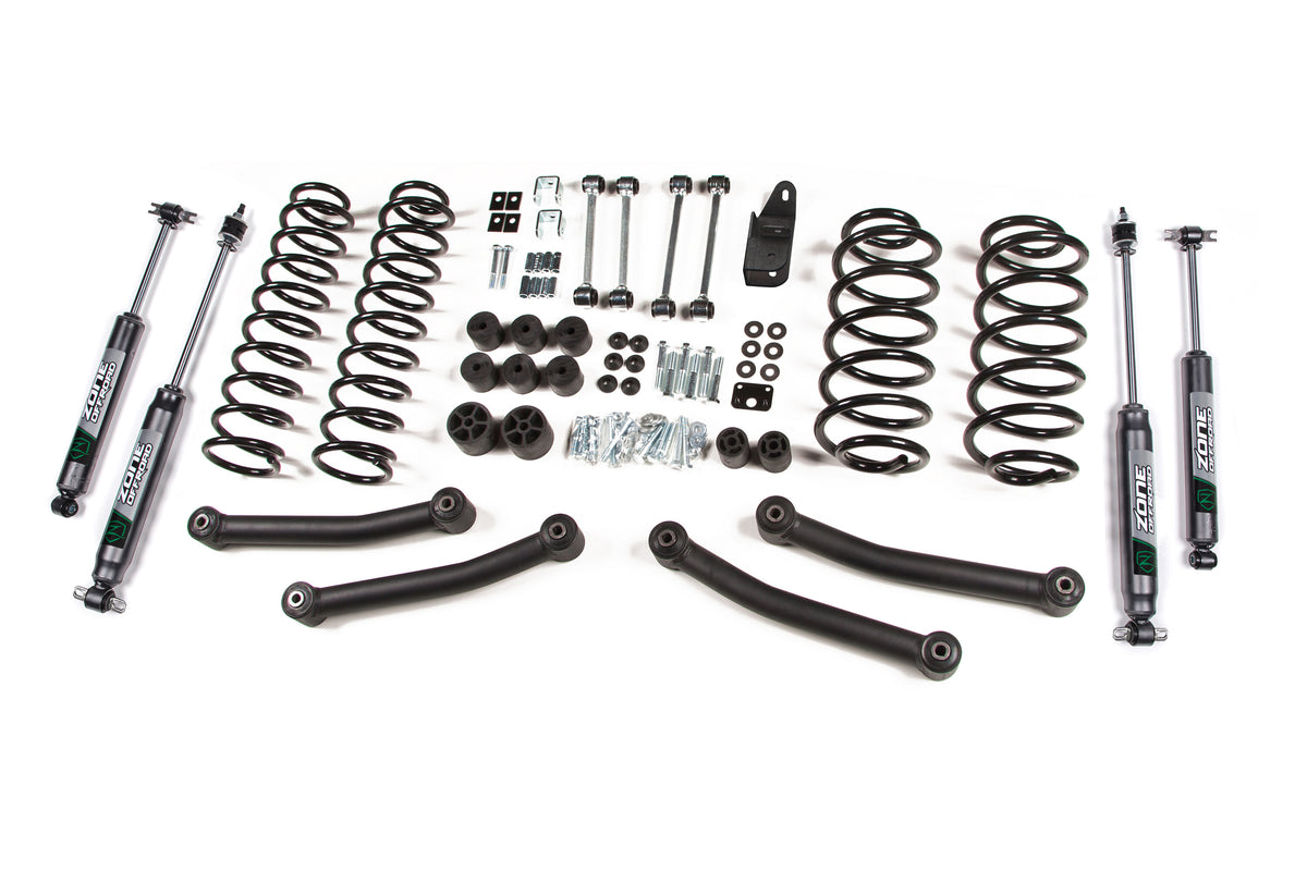 03-06 Jeep Wrangler TJ 4 Inch Coil Spring Lift Kit Fox Shocks Zone Offroad