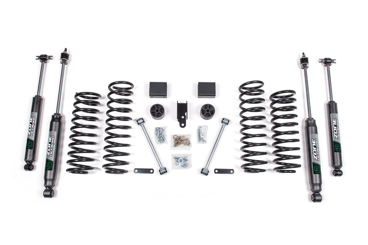 12-18 Jeep Wrangler JK 2 Door 3 Inch Coil Spring Lift Kit Fox Shocks Zone Offroad