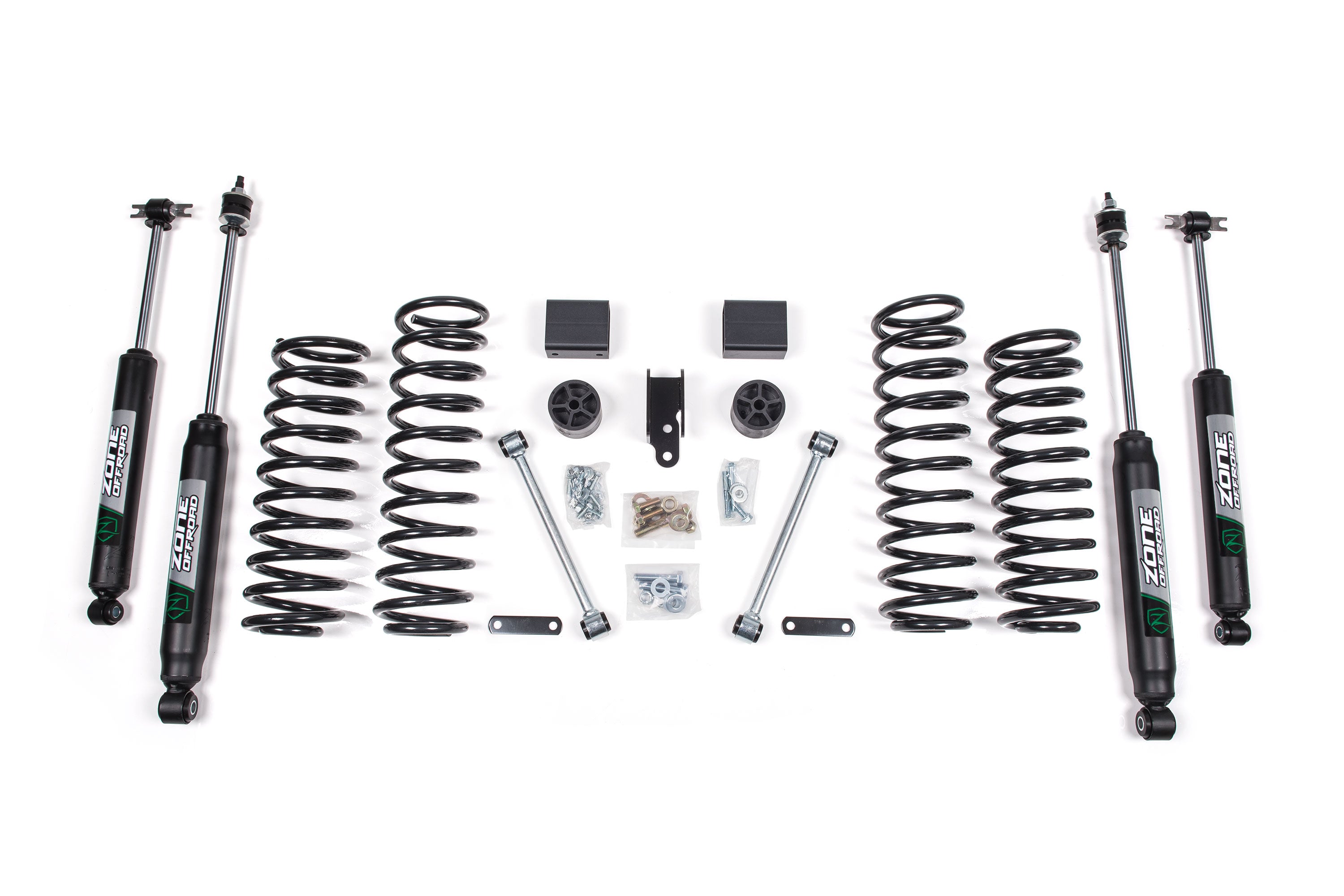 12-18 Jeep Wrangler JK 4 Door 3 Inch Coil Spring Lift Kit Zone Offroad - view 3