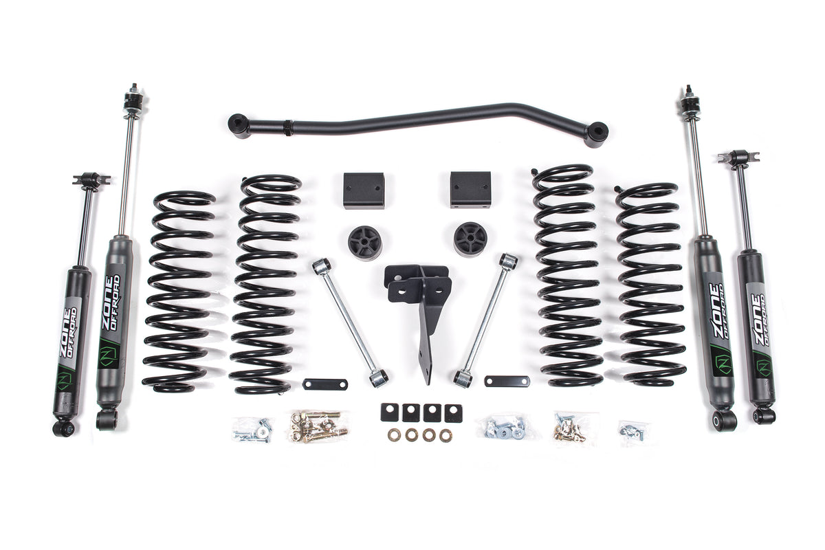 12-18 Jeep Wrangler JK 2 Door 4 Inch Coil Spring Lift Kit With Nitro Shocks Zone Offroad