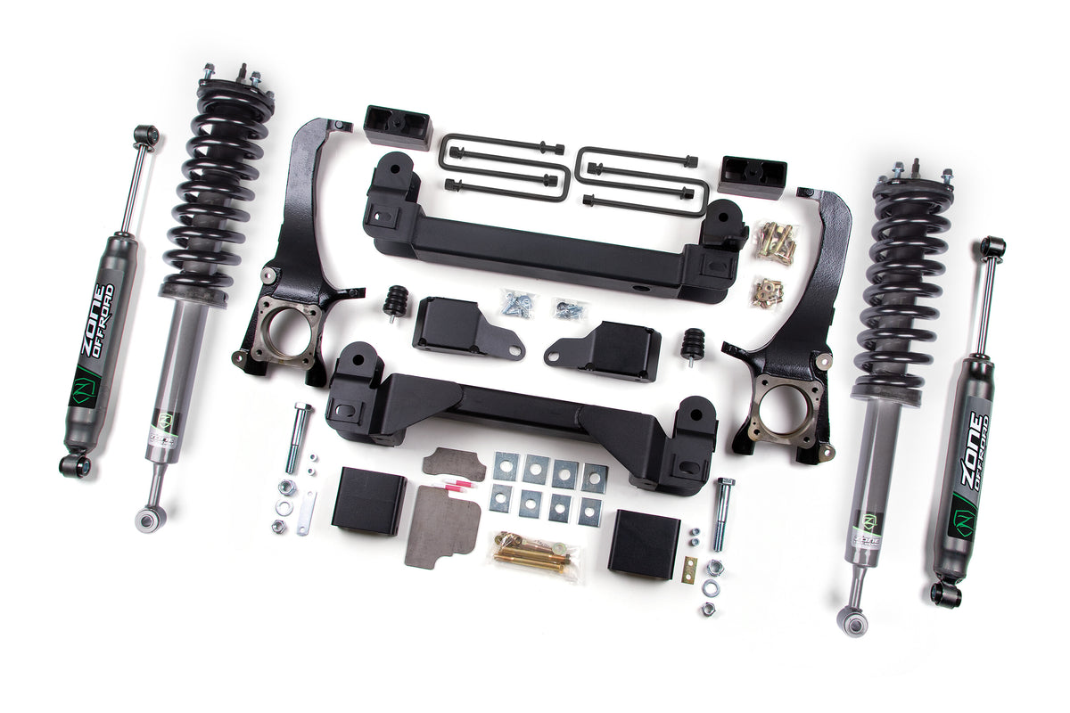 07-15 Toyota Tundra 4WD 5 Inch Suspension Lift Kit, 3 Inch Rear Lift, Block - Nitro Loaded Struts, Nitro Shocks Zone Offroad