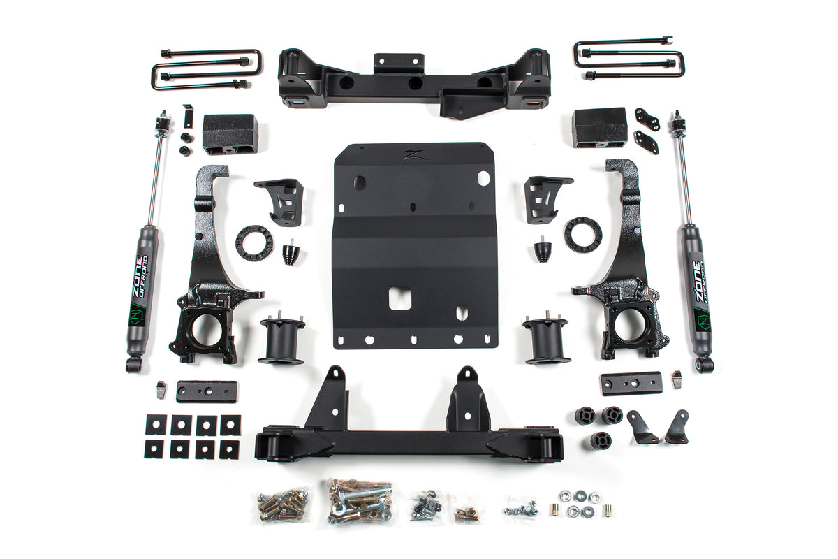 16-23 Toyota Tacoma 6 Inch Front 4 Inch Rear Lift Kit With Fox 2.0 Adenvture Series Zone Offroad