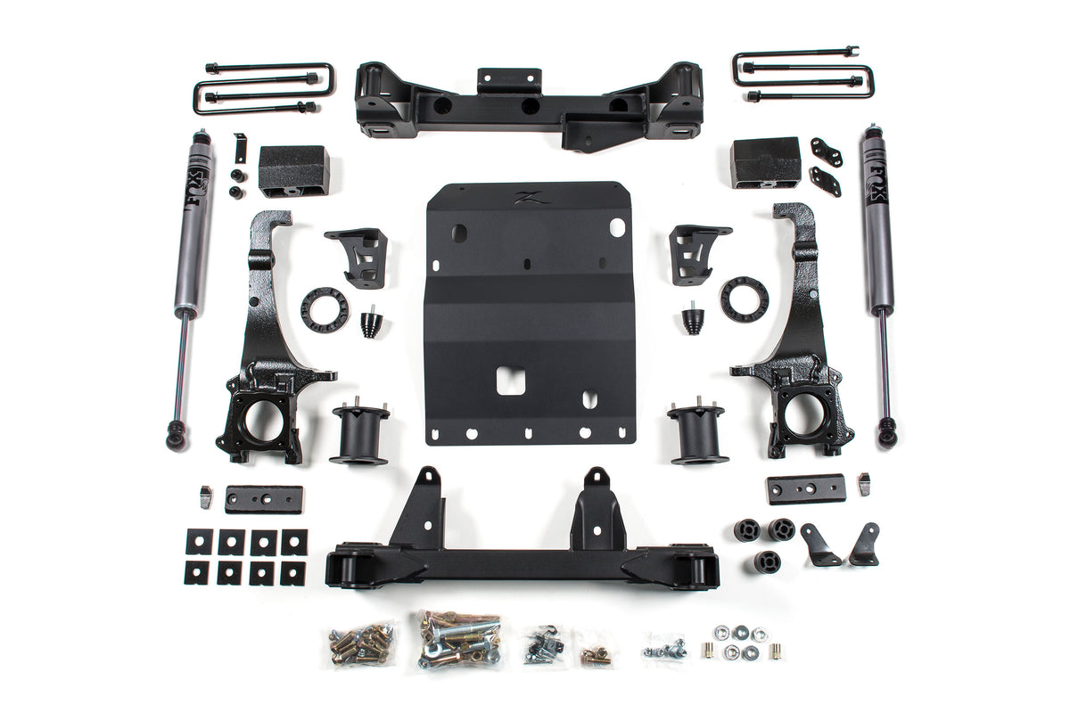 16-23 Toyota Tacoma 6 Inch Front 4 Inch Rear Lift Kit With Fox 2.0 Adenvture Series Zone Offroad