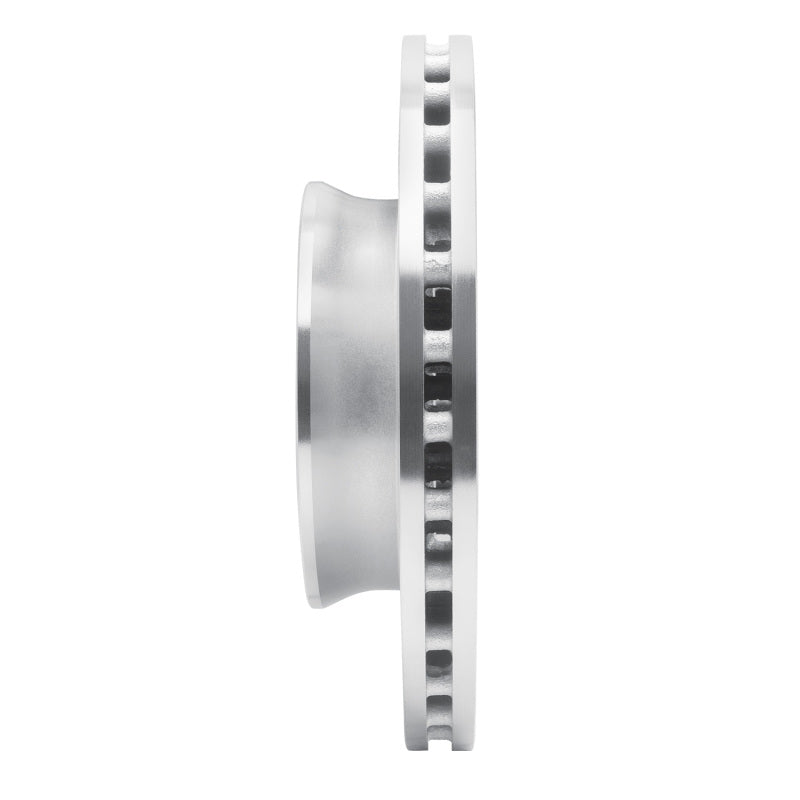 R1 06-25 American Coach Patriot Front Right Drilled & Slotted Silver Brake Rotor