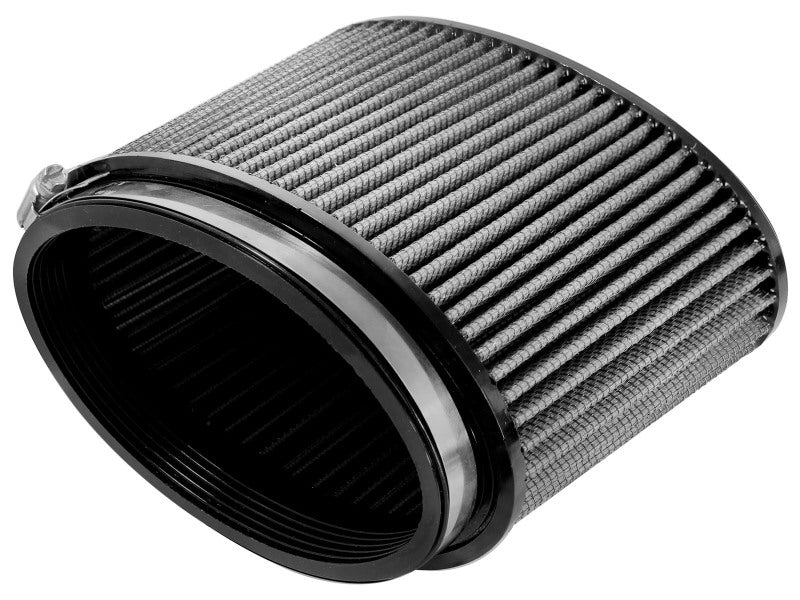 aFe Magnum FORCE Replacement PDS Air Filter featuring a cylindrical design with pleated filter media for improved airflow.