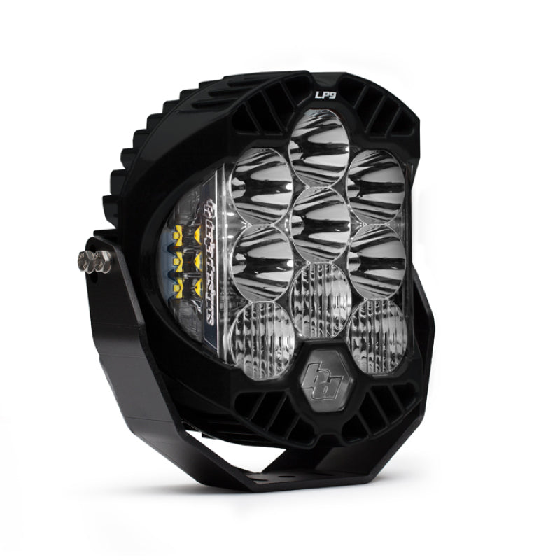 Baja Designs LP9 Sport LED light featuring a sleek design with multiple high-intensity LED bulbs for off-road visibility.