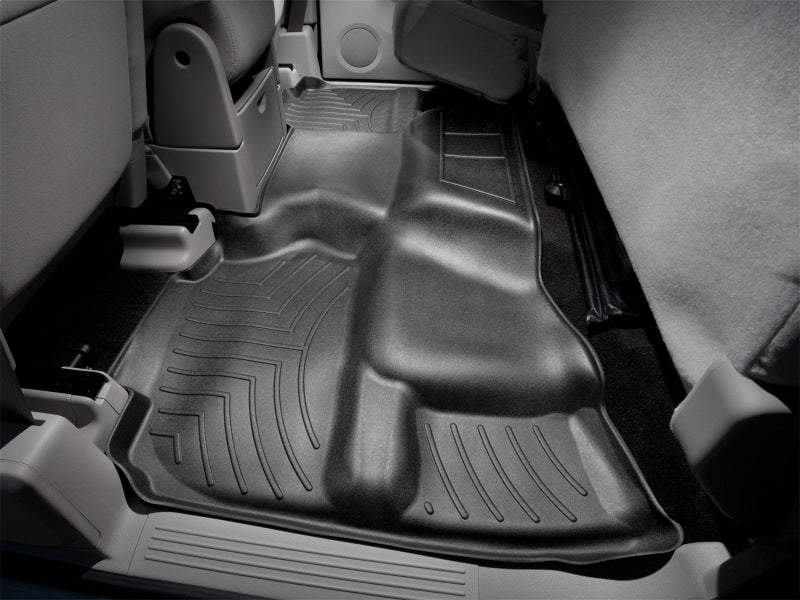 WeatherTech 07-13 Chevrolet Silverado Extended Cab Rear FloorLiner - Black