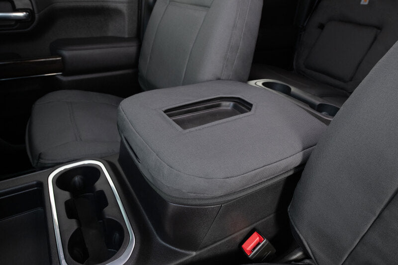 Covercraft 13-18 Jeep Wrangler Carhartt PrecisionFit Custom Front Row Seat Covers - Gravel