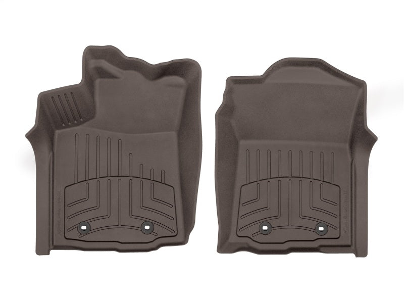 WeatherTech 2018-2020 Toyota Tacoma Front FloorLiner HP - Cocoa