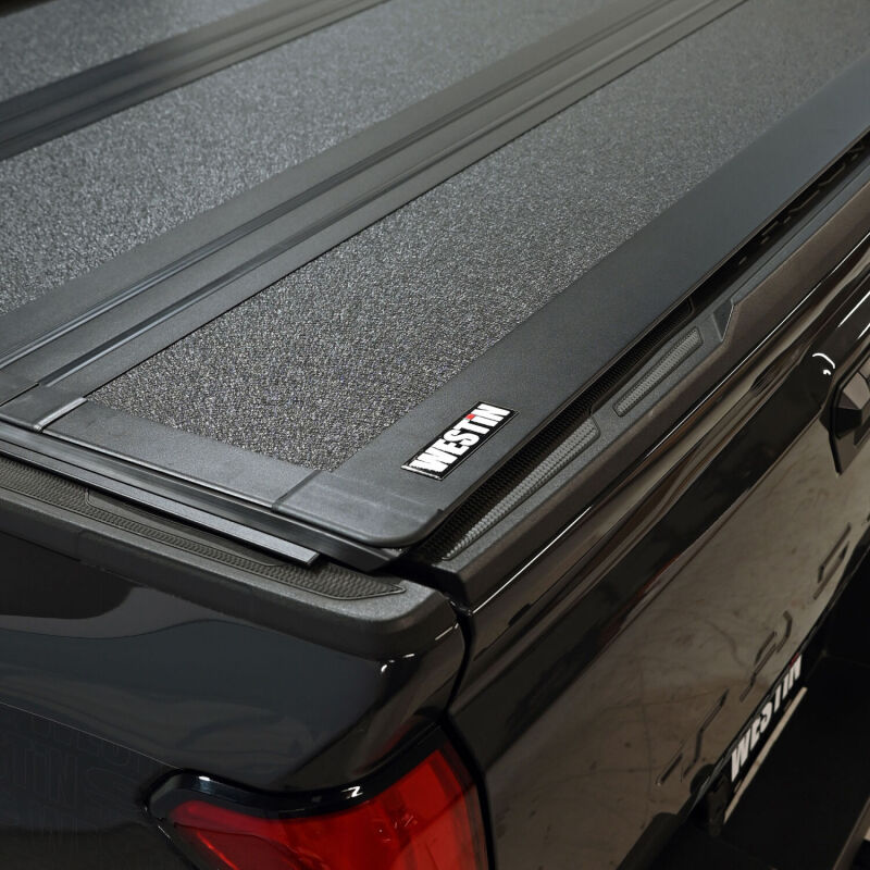 Westin 24-26 Toyota Tacoma 2WD/4WD 5ft. Bed Hard Tri-Fold Tonneau Cover - Black
